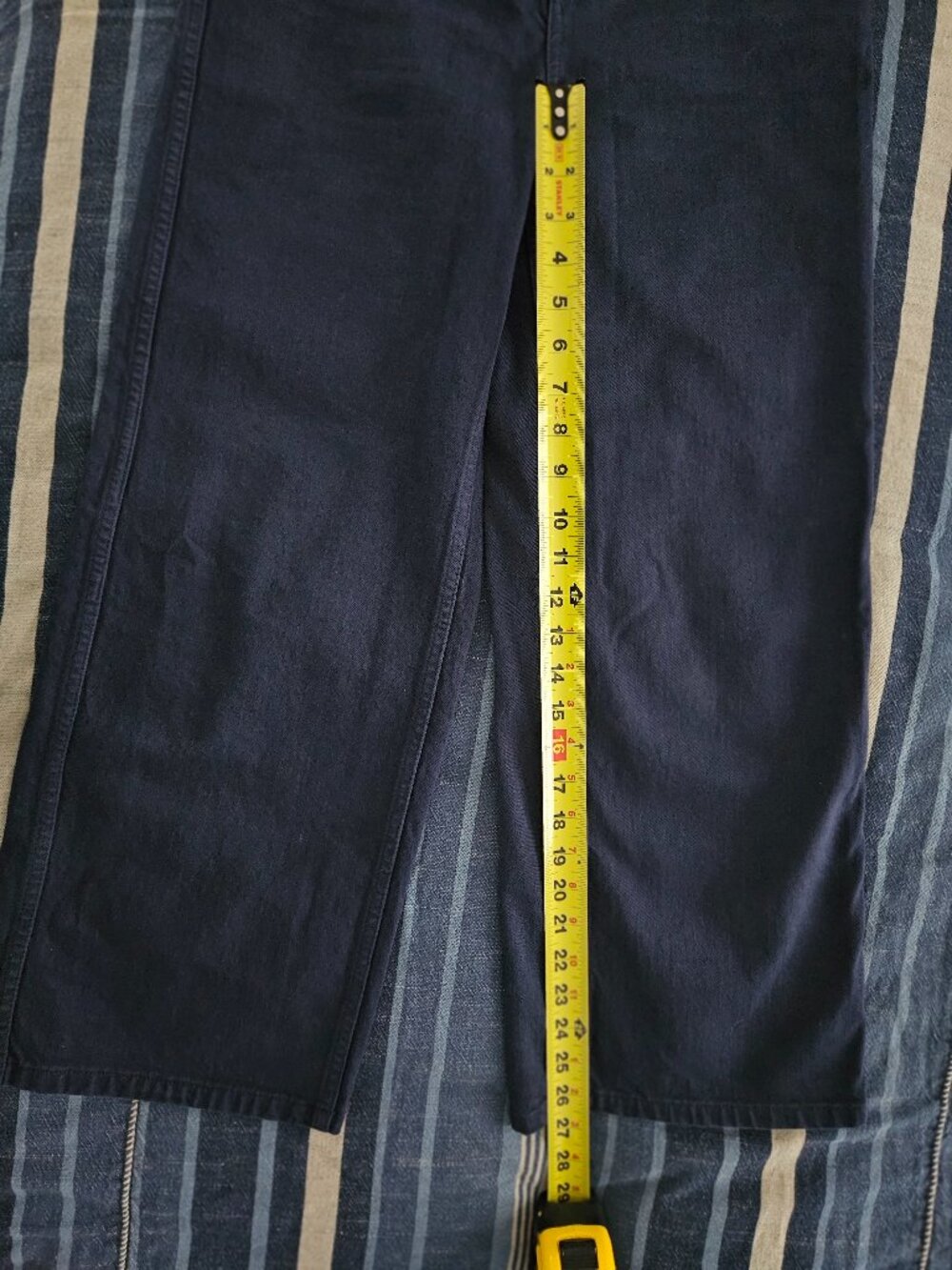 Sezane x Lucia Vergara Marine Blue w/Jazmin Embroidery Jeans size 38/ US6 cotton - Picture 11 of 12